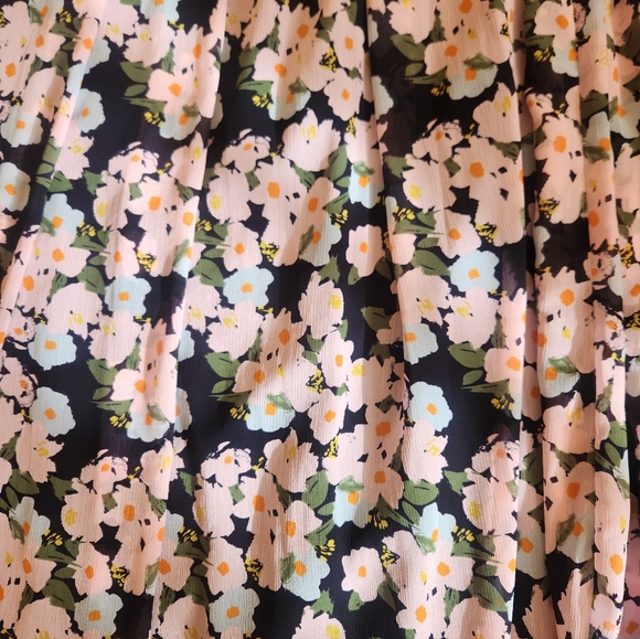 J. Crew Women's Size 16 Floral Chiffon Maxi Skirt with Pockets EUC - Picture 5 of 8